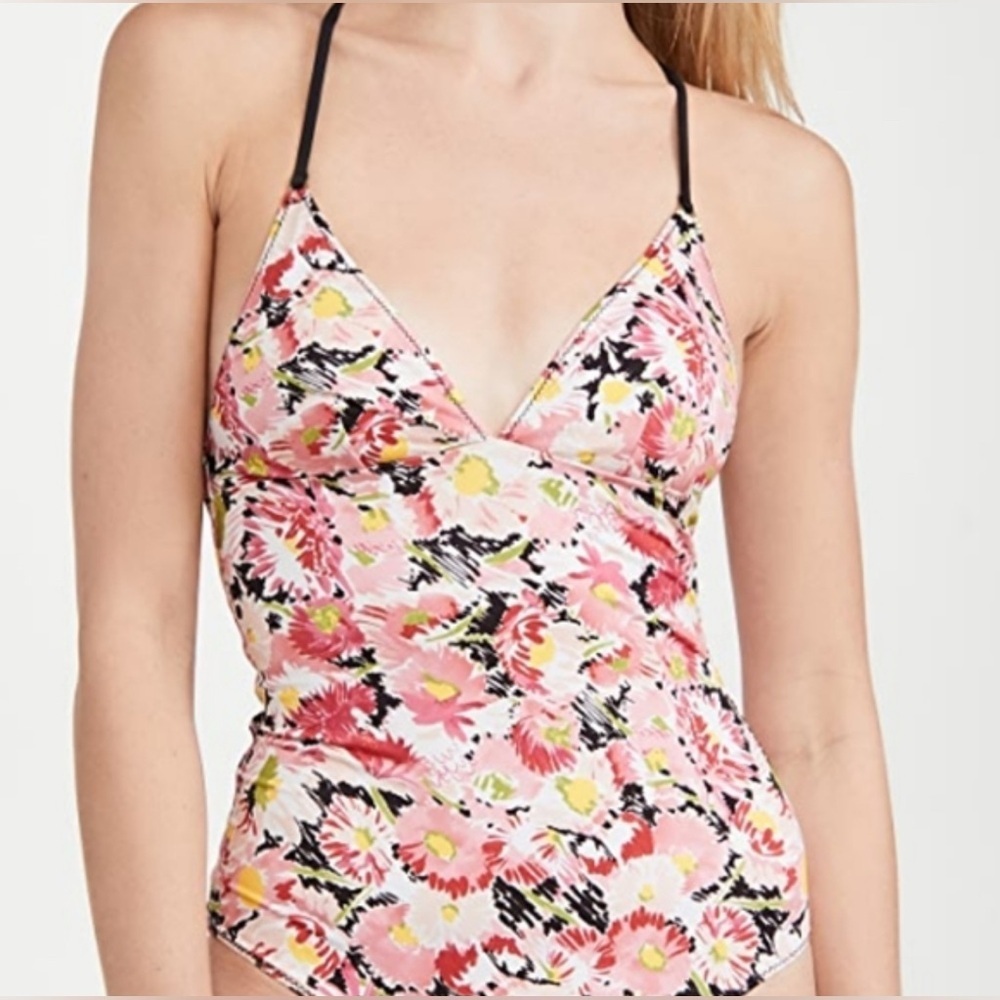 Stella McCartney Pink Floral One Piece Swimsuit NWT - Picture 2 of 16